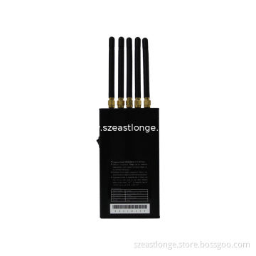 Black Gps Cell Phone Signal Jammer For Schools , 5 W Cdma / Gsm Blocker